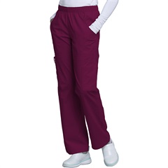 Mid Rise Pull-On Cargo Scrub Pant